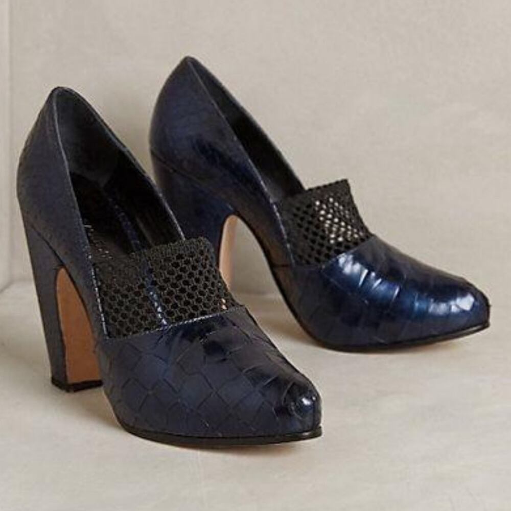 Rachel Comey for Anthropologie starling heels blue black Sz 8